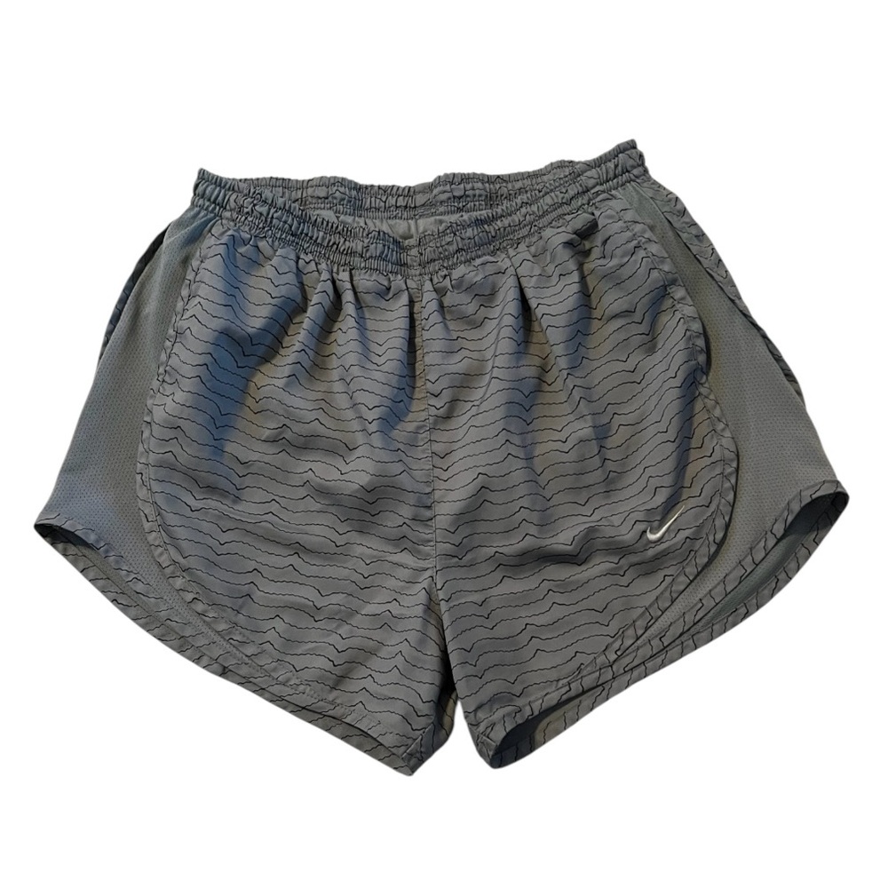 Nike Dri-Fit Gray Black Stripe Athletic Shorts Lightweight Performance XS GUC
